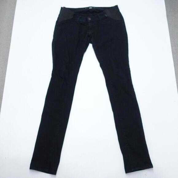 J Brand Jeans Women's 27 Black Zip Fly 5-Pockets Low-Rise Dark‎ Wash Skinny-Leg - Picture 1 of 9